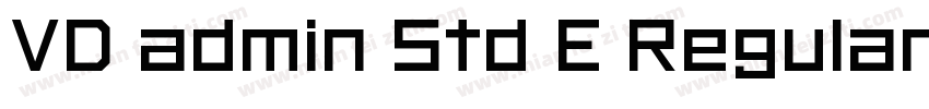 VD admin Std E Regular字体转换